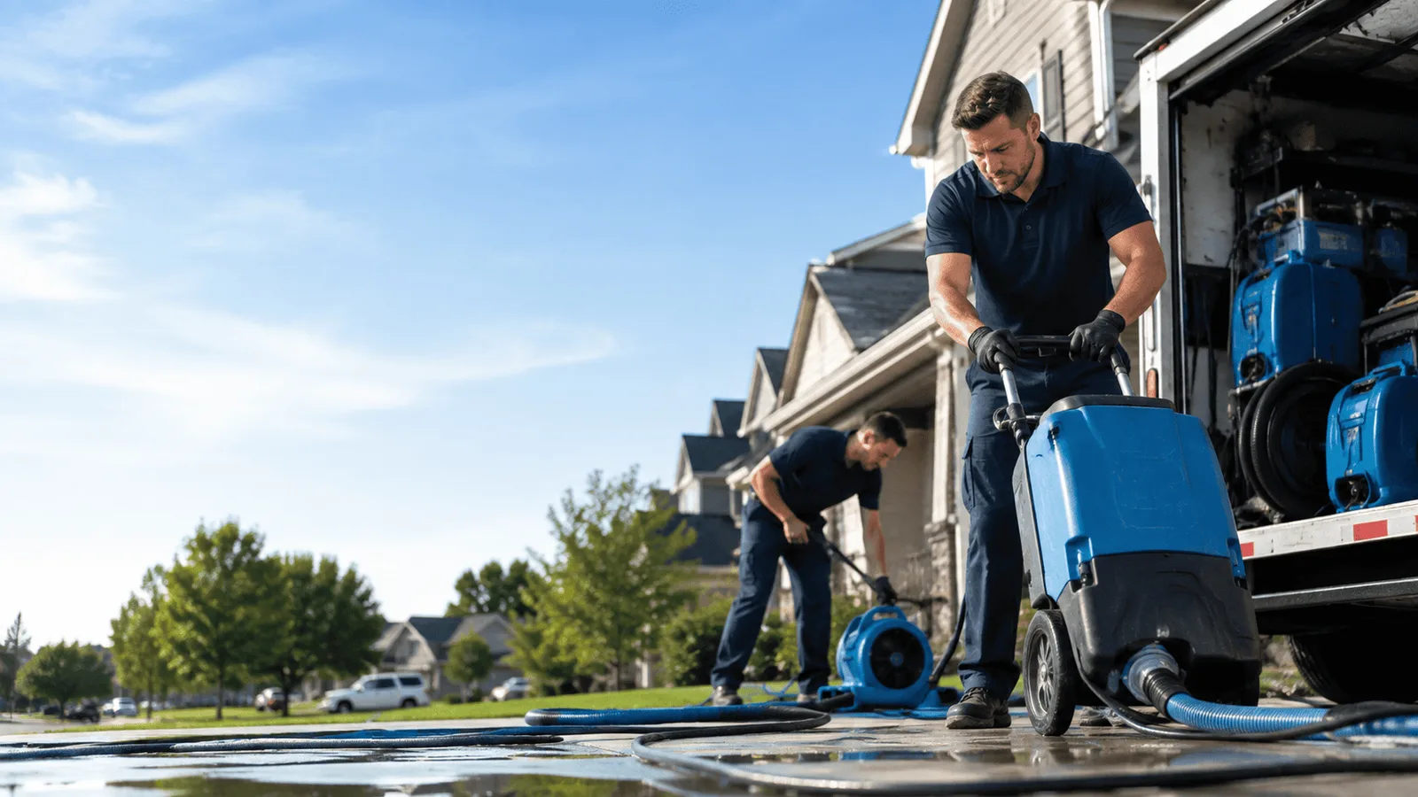 Dehumidification being performed in North Palm Springs, CA